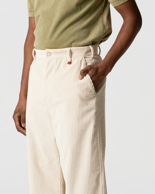 White Corduroy Work Trousers