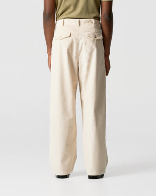 White Corduroy Work Trousers