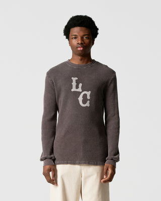 Brown LC Vintage Waffle L/S Tee