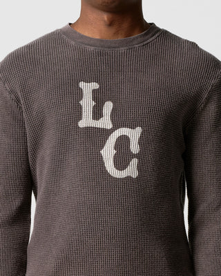 Brown LC Vintage Waffle L/S Tee