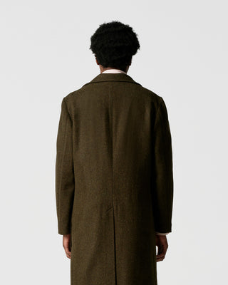 Dark Green Double-Breated Coat