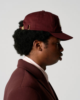 Burgundy Hotel Logo 5 Panel Cap