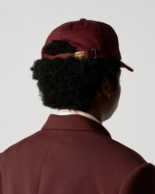 Burgundy Hotel Logo 5 Panel Cap