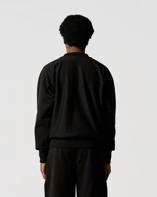 Black/White Script Crewneck Sweatshirt