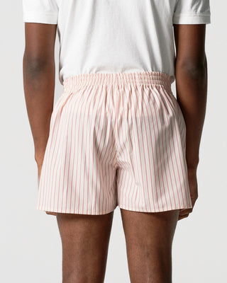 White/Pink Striped Boxer Shorts