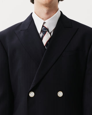 Navy Double-Breasted Blazer