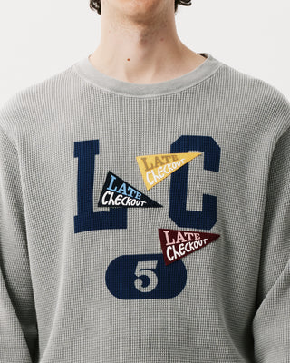 Grey LC 5 Vintage Waffle L/S Tee