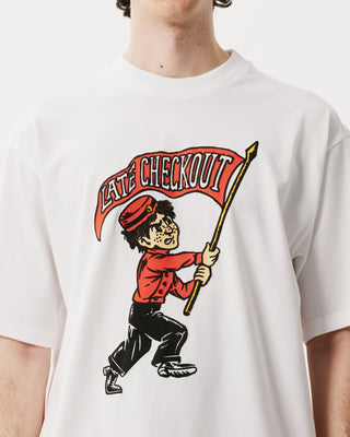 White Mascot Tee