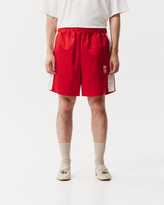 Red 5th Anniversary Satin Shorts