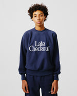 Load image into Gallery viewer, Navy Crewneck Sweatshirt
