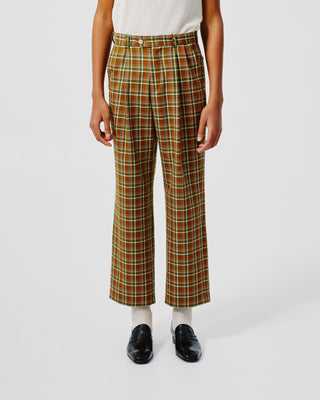 Green Checkered Trousers