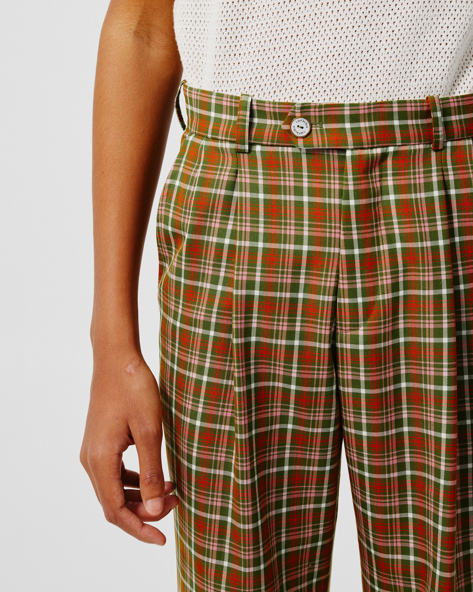 Green Checkered Trousers