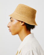Load image into Gallery viewer, Tourist Raffia Bucket Hat
