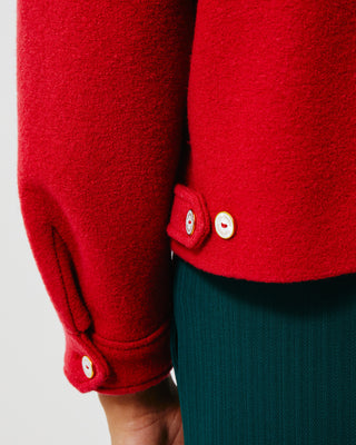 Red Valet Zipper Jacket