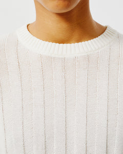 Cream Ribbed Jumper