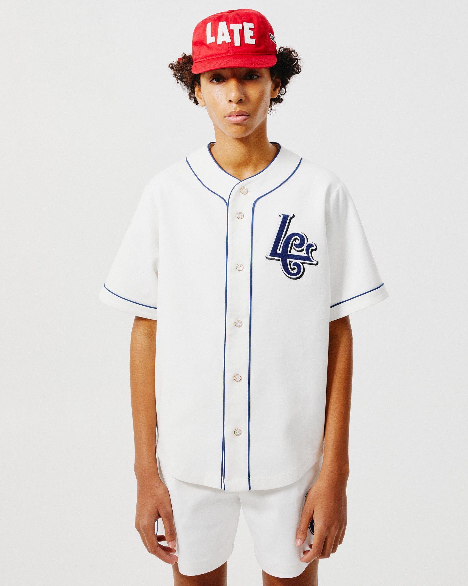 LC White Baseball Shirt