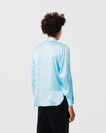 Load image into Gallery viewer, Sky Blue Silk Shirt
