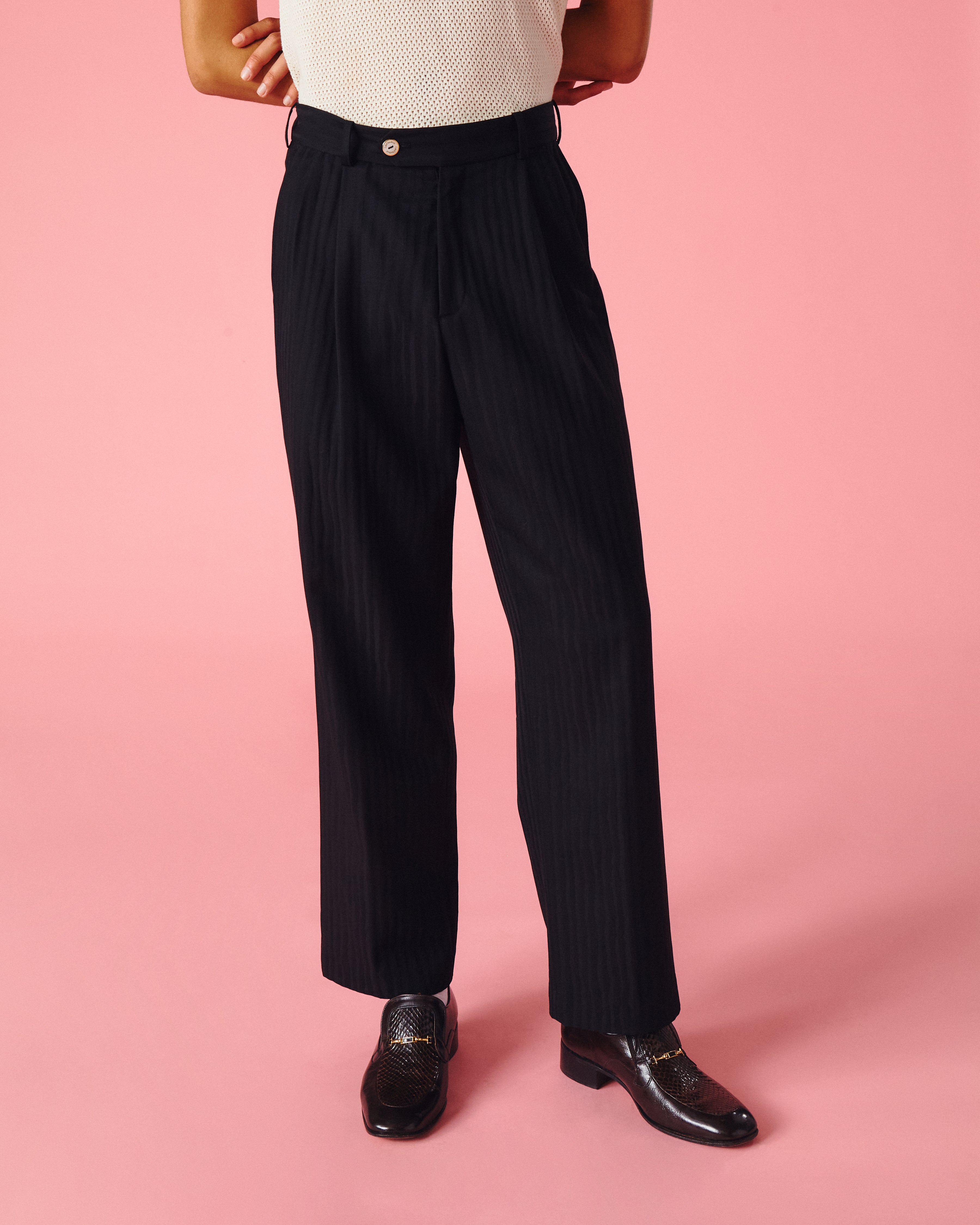 Black Zebra Trousers