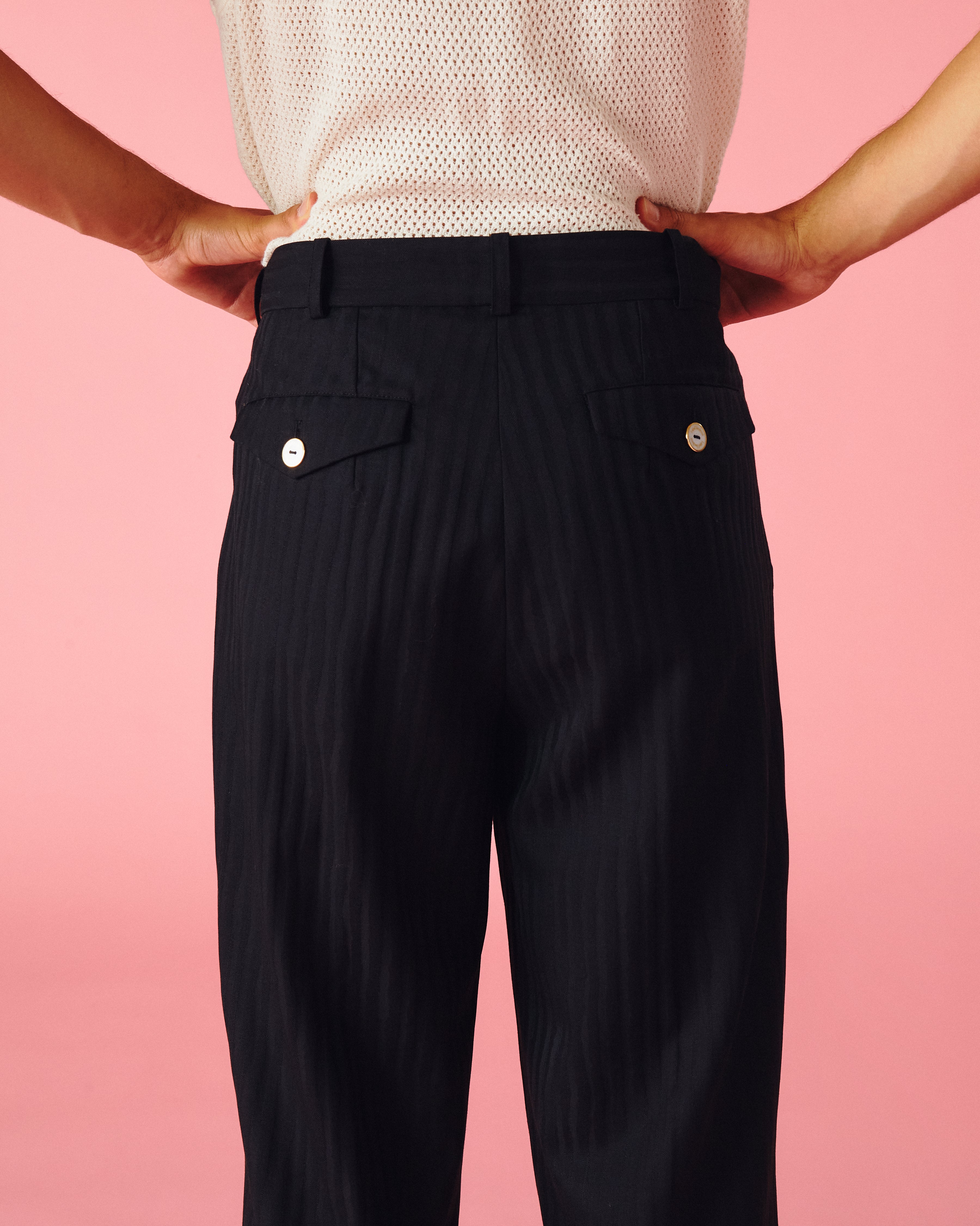 Black Zebra Trousers