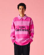 Load image into Gallery viewer, Pink Rugby Polo
