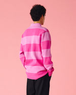 Load image into Gallery viewer, Pink Rugby Polo
