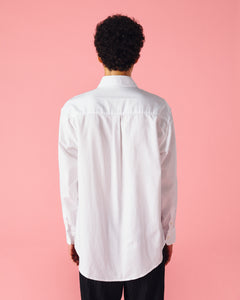 Printed Oxford White Shirt