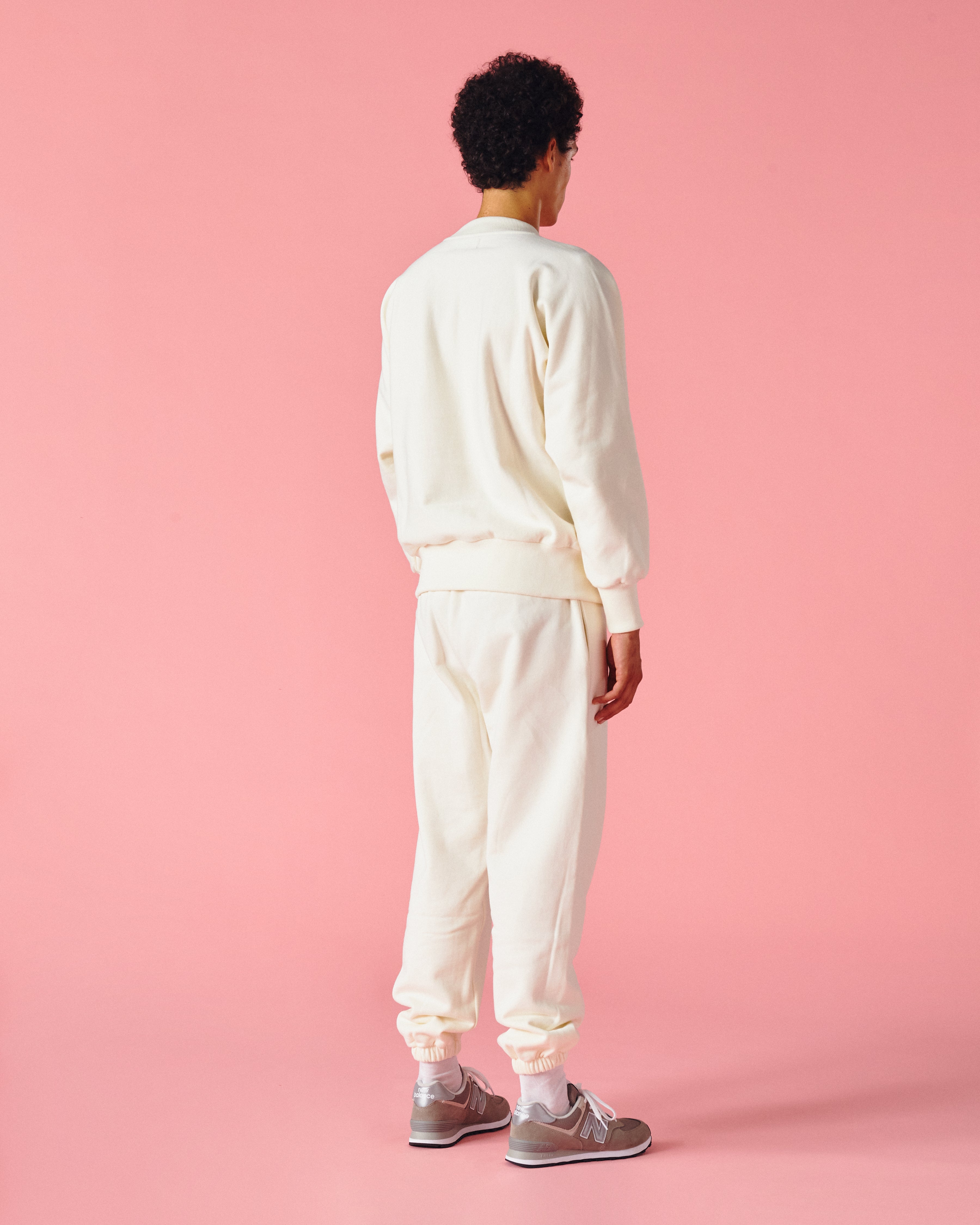 White/Orange Sweatpants