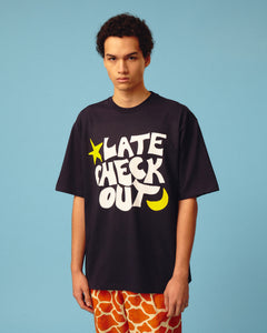 Late Checkout Navy Tee