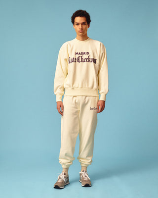 White/Purple Sweatshirt